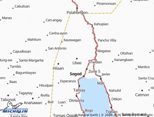 MICHELIN Libas map - ViaMichelin