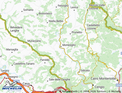 Mappa MICHELIN Monesiglio - ViaMichelin