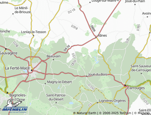 Carte MICHELIN La Chaux - ViaMichelin