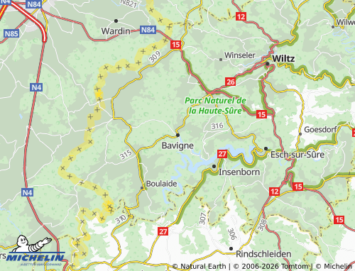 Mapa MICHELIN Bavigne - ViaMichelin