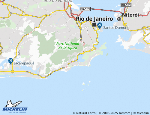 MICHELIN Jardim Botânico map - ViaMichelin
