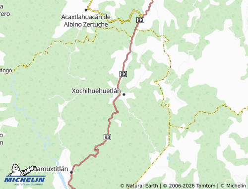 Mappa MICHELIN Xochihuehuetlán - ViaMichelin