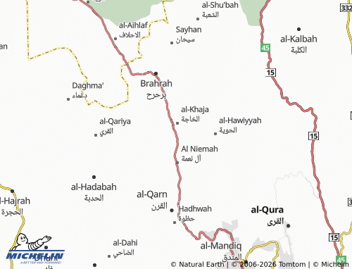 MICHELIN-Landkarte al-Hadaban - ViaMichelin