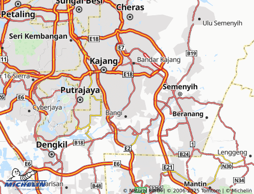 MICHELIN Bangi Perdana map - ViaMichelin