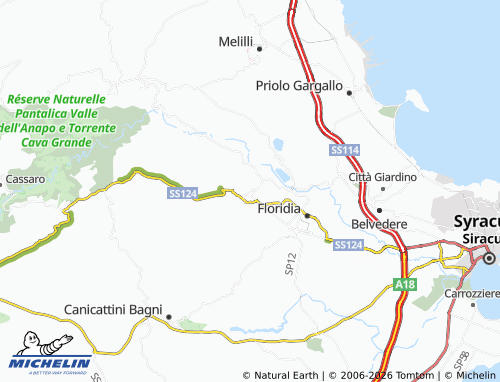 MICHELIN Solarino map - ViaMichelin