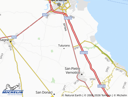 MICHELIN Tuturano map - ViaMichelin