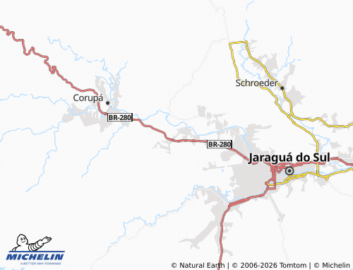 Mappa MICHELIN Nereu Ramos - ViaMichelin