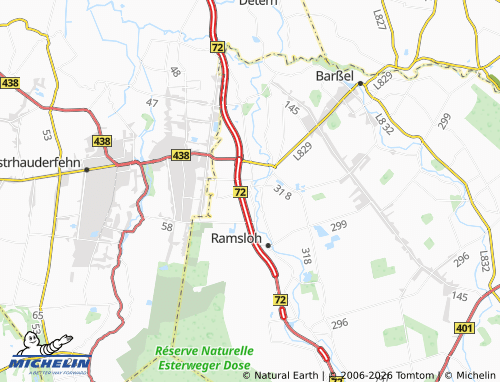 MICHELIN Strücklingen map - ViaMichelin