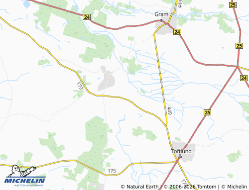 MICHELIN Højrup map - ViaMichelin
