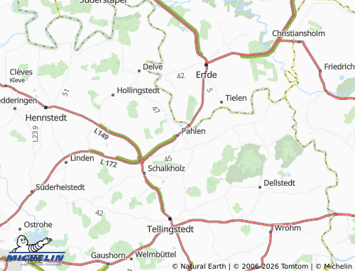 MICHELIN Pahlen map - ViaMichelin