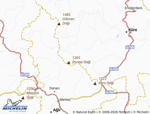 MICHELIN Kösreli map - ViaMichelin