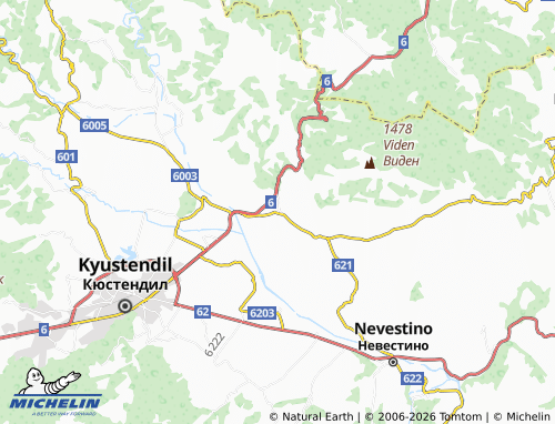 Kaart MICHELIN Konyavo - ViaMichelin