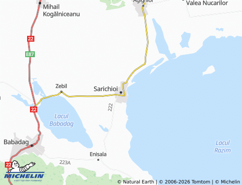 Mappa MICHELIN Sarichioi - ViaMichelin