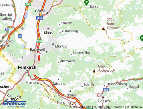 Carte MICHELIN Laterns-Thal - ViaMichelin
