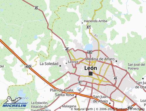 MICHELIN Leonor map - ViaMichelin
