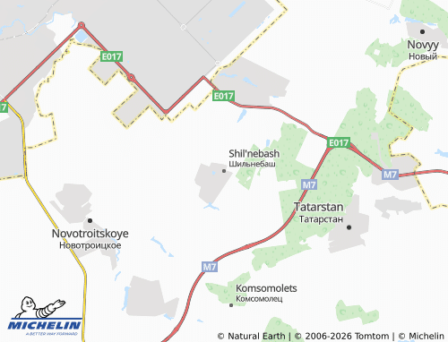 MICHELIN-Landkarte Shil'nebash - ViaMichelin