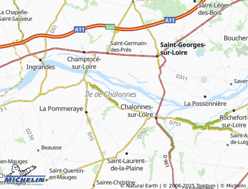 Mapa MICHELIN Le Basse-Île - ViaMichelin