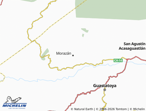 Carte MICHELIN Morazán - ViaMichelin