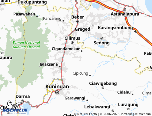 MICHELIN Japara map - ViaMichelin