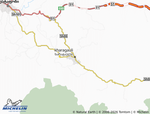 Carte MICHELIN kharagauli - ViaMichelin