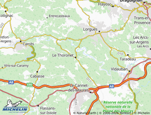 MICHELIN Le Thoronet map - ViaMichelin