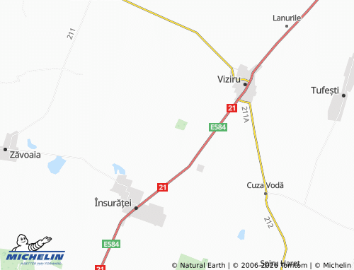 MICHELIN Valea Călmățuiului map - ViaMichelin