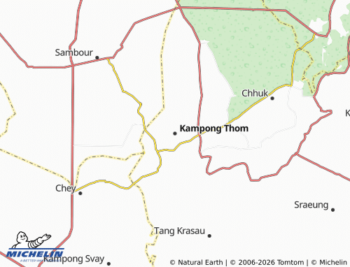Mapa MICHELIN Kampong Thom - ViaMichelin