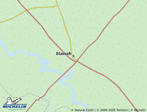 MICHELIN Etawah map - ViaMichelin