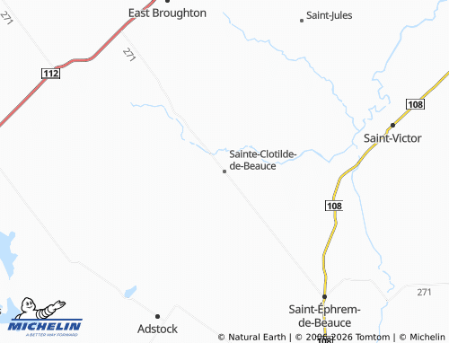Kaart MICHELIN Sainte-Clotilde-de-Beauce - ViaMichelin