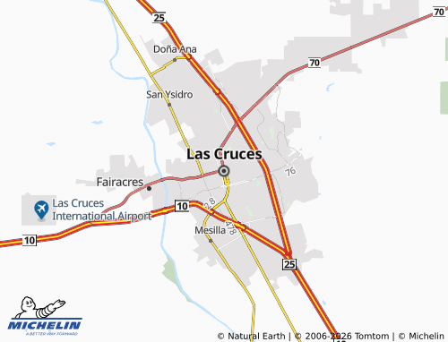 Kaart MICHELIN Las Cruces - ViaMichelin