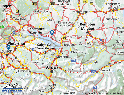 Mappa MICHELIN Vorarlberg - ViaMichelin