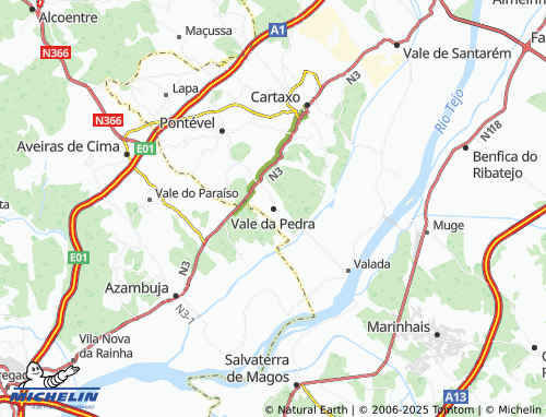 MICHELIN Vale da Pedra map - ViaMichelin