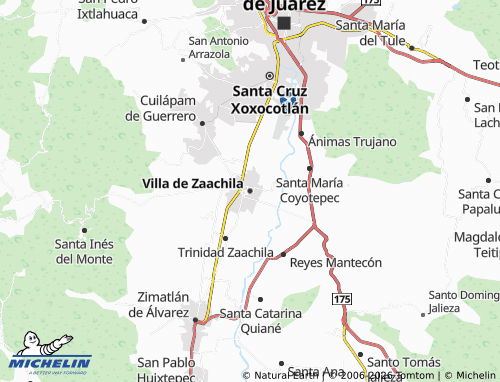 Mappa MICHELIN Villa de Zaachila - ViaMichelin