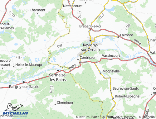 MICHELIN Contrisson map - ViaMichelin