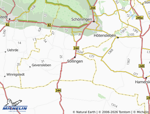 MICHELIN Söllingen map - ViaMichelin