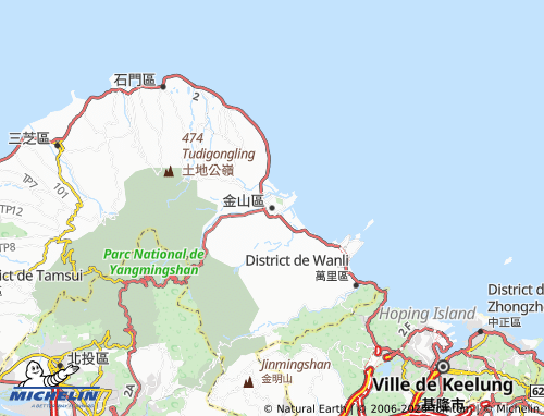 Mappa MICHELIN jin shan qu - ViaMichelin