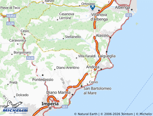 MICHELIN Villa Faraldi map - ViaMichelin