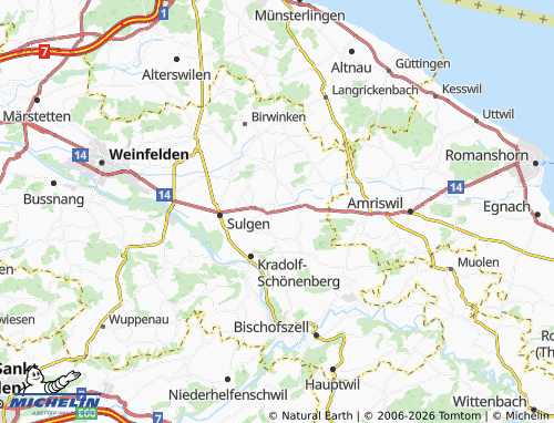 MICHELIN-Landkarte Riedt bei Erlen - ViaMichelin