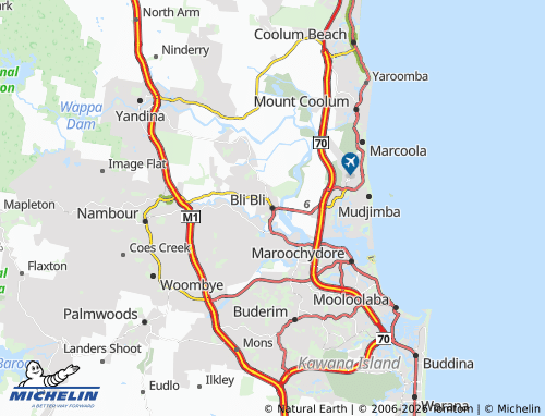 MICHELIN Bli Bli map - ViaMichelin
