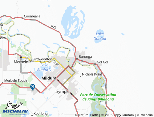MICHELIN Buronga map - ViaMichelin