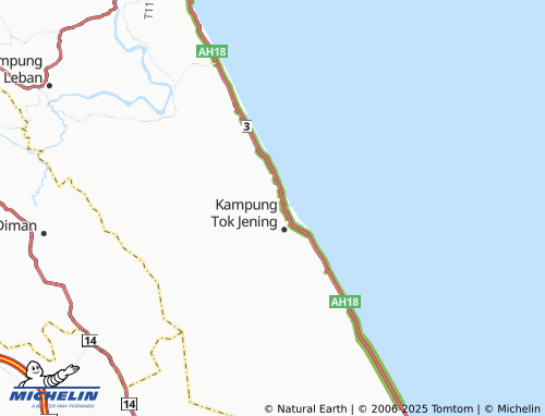 MICHELIN-Landkarte Kampung Gong Kassim - ViaMichelin