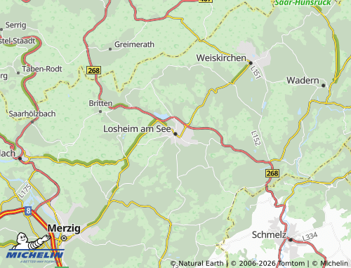 MICHELIN Losheim am See map - ViaMichelin
