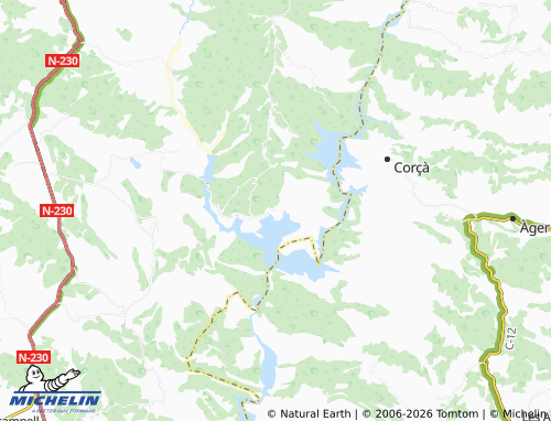 MICHELIN Finestras map - ViaMichelin