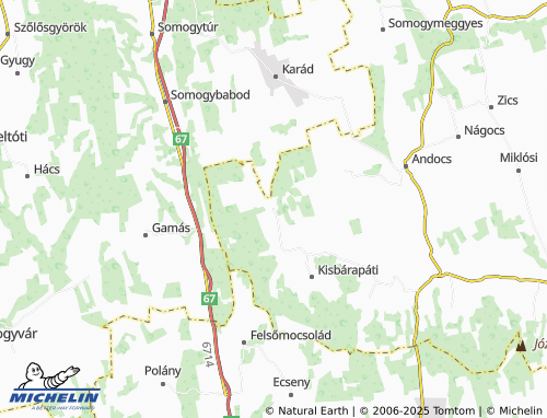 MICHELIN Fiad map - ViaMichelin