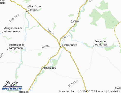 MICHELIN Castronuevo map - ViaMichelin