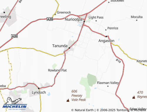 MICHELIN Bethany map - ViaMichelin