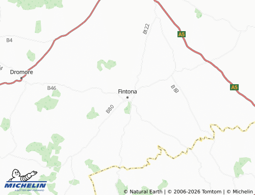 MICHELIN Fintona map - ViaMichelin