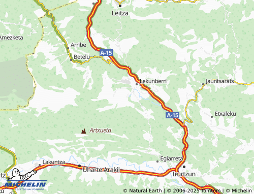 MICHELIN-Landkarte Iribas - ViaMichelin