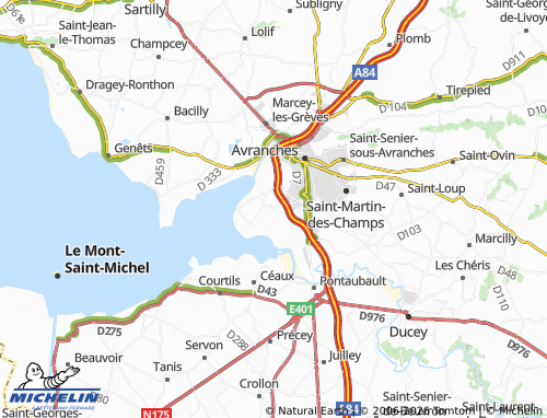 MICHELIN Le Val-Saint-Père map - ViaMichelin