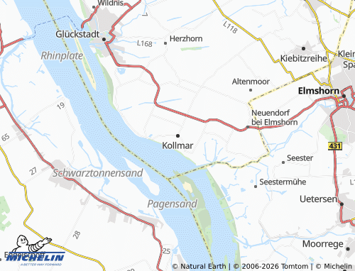 MICHELIN Kollmar map - ViaMichelin